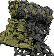 Военная сетка для маскировки на местности с тремя оливковыми оттенками полиэстер, Защитная сетка в сумке int