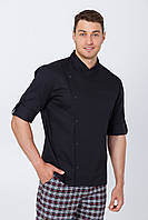 Кітель кухарський чоловічий чорний "Французький варіант"