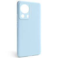 Чехол Silicone Case Full Xiaomi 13 Lite Light Blue PK, код: 8261706