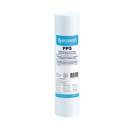 Картридж зі спіненого поліпропілену Ecosoft 2,5"x10" (5 мкм) CPV25105ECO