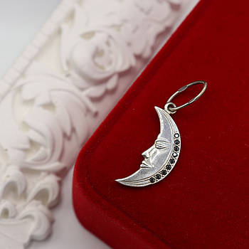 Срібний кулон "Місяць"
