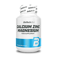 Комплекс Кальцій+Цинк+Магній Biotech Calcium Zinc Magnesium, 100 tabs