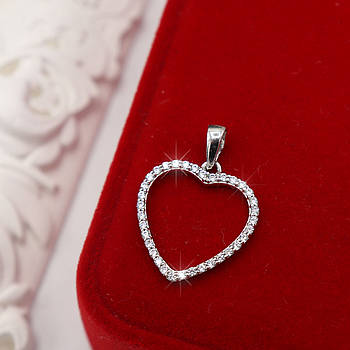 Срібний кулон "Сердечко"
