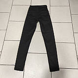 Джинси жіночі вузькі високі скіні американка 26 чорні, фото 4
