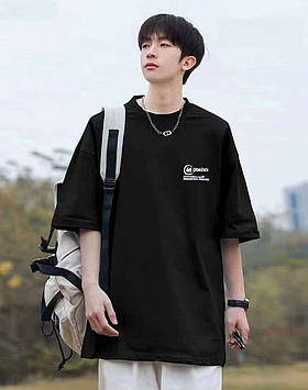 Футболка для хлопчика підлітка чорна Оверсайз