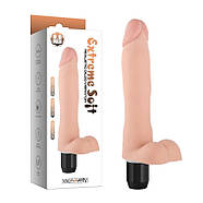 Вибратор Extreme Soft Realistic Scrotum Dildo Vibrator 9.0, фото 2