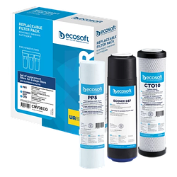 Комплект картриджів Ecosoft для потрійного фільтра CMV3ECO