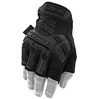 Перчатки безпалые MECHANIX M-PACT® Fingerless Черные, тактические летние рукавички без пальцев для стрельбы