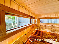 🌟✨ Mobile Sauna 5,5x2,6m, h-2,8m Gartensauna-33 von Thermowood Production. Video