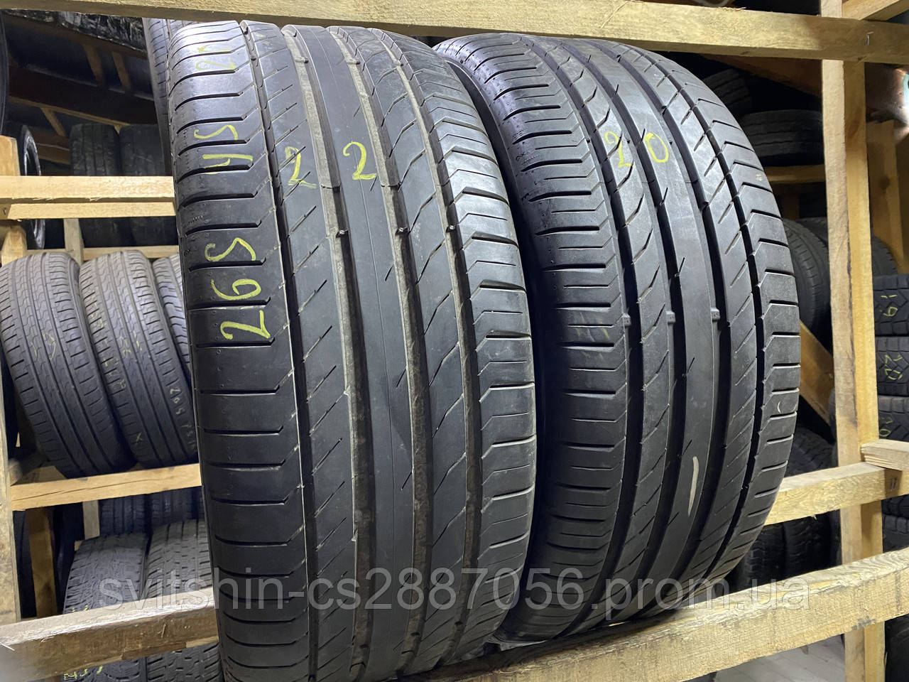 Шини Літо 265/45R20 Continental ContiSportContact5 6.5мм 2шт