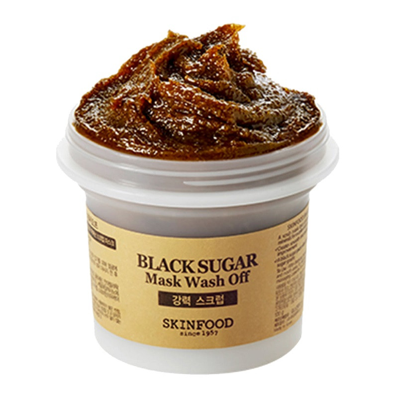 Скраб-маска з чорним цукром Skinfood Black Sugar Mask Wash Off 100 г.