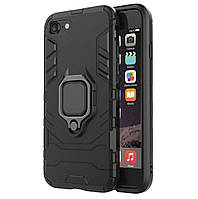 Чехол бампер Primolux Ring Armor для Apple iPhone 7 / iPhone 8 - Black