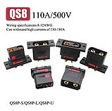 Надпотужний роз'єм QS8P-U штекер монтажний (мама) 8mm 180А max, фото 8