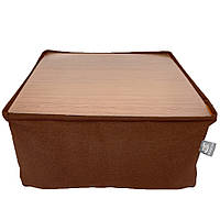 Безкаркасний модульний Пуф-столик Блек Tia-Sport (sm-0948-6) коричневий z13-2024