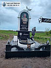 Пам'ятник воїну з граніту з кольоровим портретом № 186, фото 9