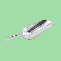 Совок алюмінієвий для льоду сипучих продуктів та круп L 27 cm/чаша 19*10 cm місткість 400 грам