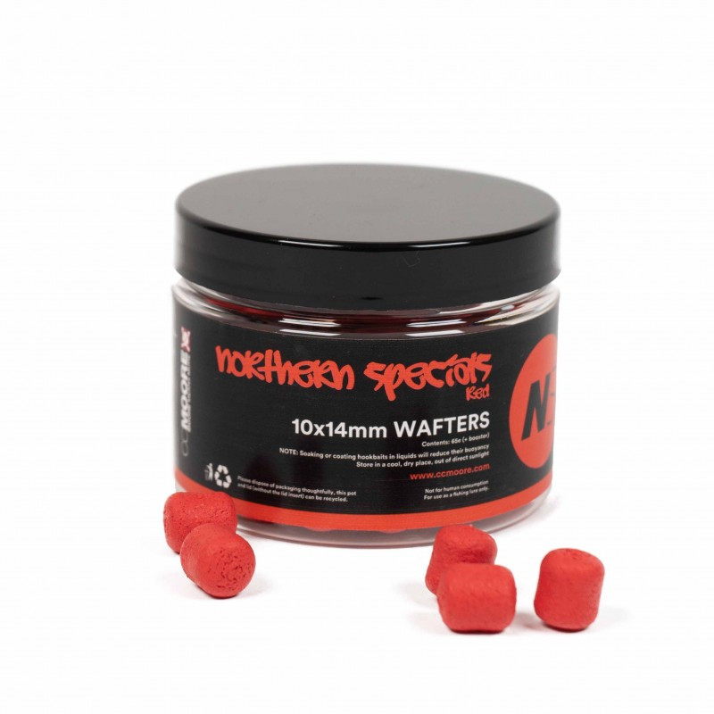 Бойли CC Moore NS1 Dumbell Wafters Red 10x14mm (65шт) + бустер NS1