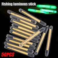 Флуоресцентные стики светлячки для рыбалки 50шт 3*27мм
