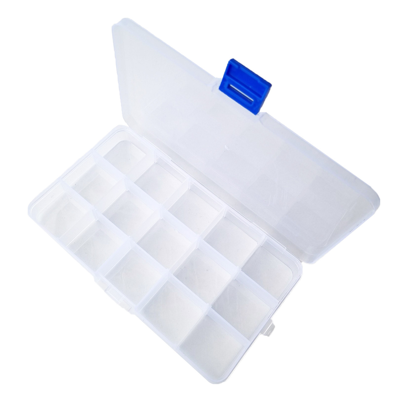 Коробка для снастей, органайзер для оснащення 17.4x9.8x2.2см 15 комірок, фото 1