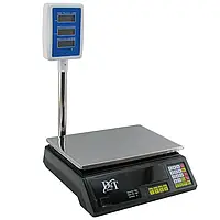 Весы торговые Domotec DT-5053 электронные до 50 кг с дисплеем и подсветкой на стойке