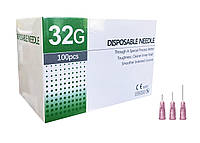 Игла для мезотерапии Disposable needle, Japan steel G32 0,23x8 mm