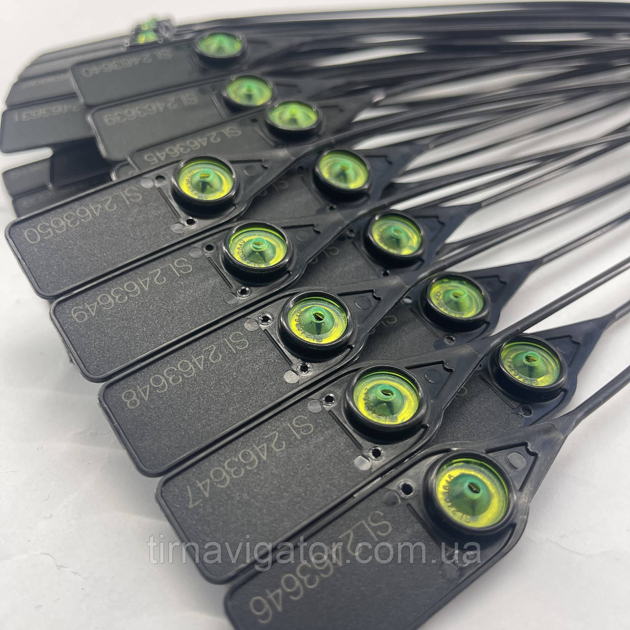 Пломба пластикова номерна (чорна), фото 1