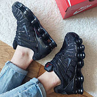 Кроссовки женские и мужские Nike Shox TL black / Найк Шокс черные