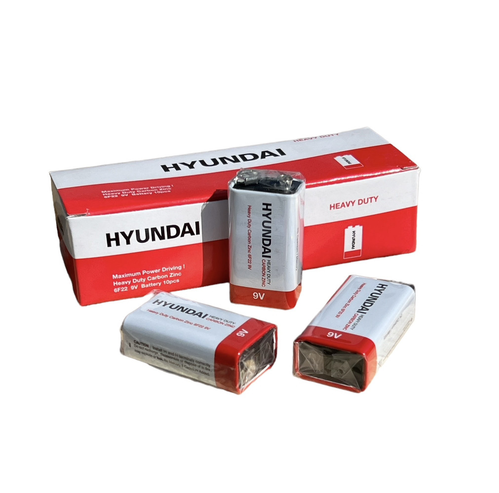 Батарейки Hyundai 6F22 9V сольові крона
