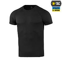 Футболка потоотводящая M-TAC SUMMER BLACK,тактическая летняя мужская футболка черная м-так для полиции ДСНС