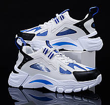 Практичні білі чоловічі кросівки, 40 - 44, фото 5