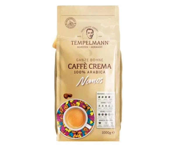 Кава Tempelmann Nomos Crema в зернах 1 кг