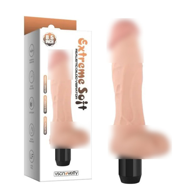 Вибратор Extreme Soft Realistic Dildo Vibrator 8.5, фото 1