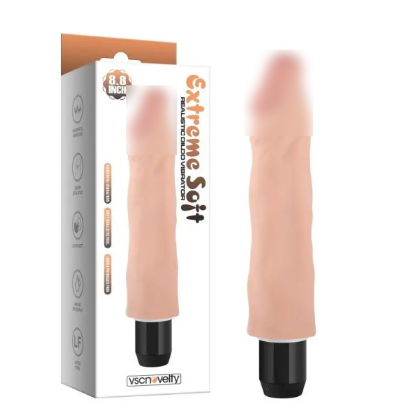 Вибратор Extreme Soft Realistic Dildo Vibrator 8.8, фото 1