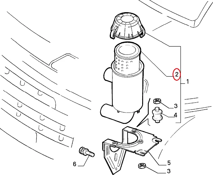 Повітряний фільтр стоящий на Fiat Ducato 230, Peugeot Boxer, Citroen Jumper (1994-2002), 71754229, 1444A0, Asam, Румунія