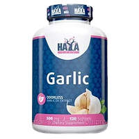 Біодобавка Haya Labs Odorless Garlic 500 мг 120 капсул