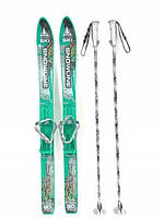 Набор лыжный детский GORKA 90см (лыжи+палки) NR236 фіолетові Бирюзовый