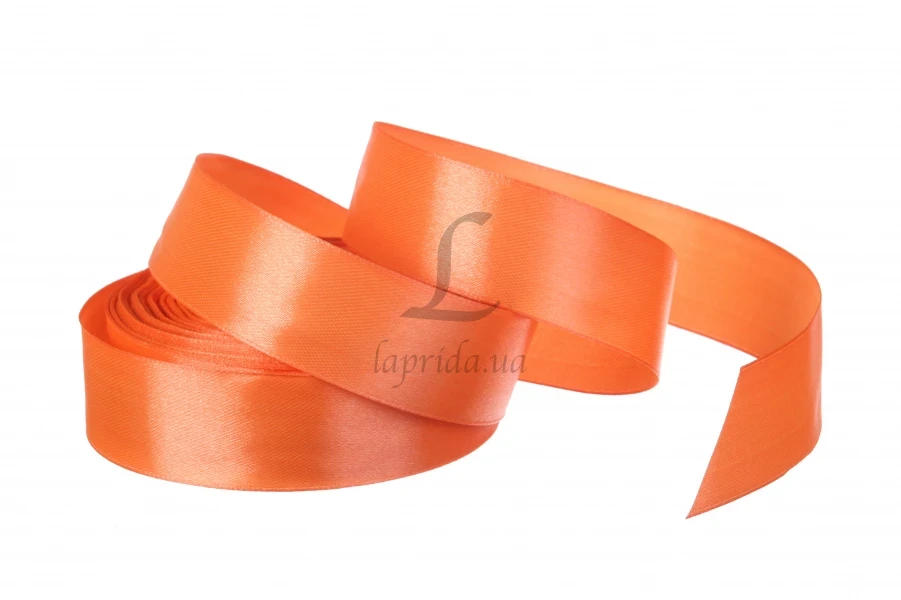 Стрічка атласна 25 мм (світло цеглова), фото 1