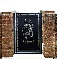 Металева хвіртка для огорожі стильна та функціональна хвіртка