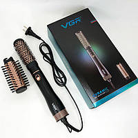 Фен расческа VGR V-559 для завивки и сушки волос керамическое покрытие 2 скорости YR-103 2 насадки