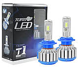 Світлодіодні автомобільні LED лампи для фар H11 TurboLed T1 Комплект автоламп 2 шт, фото 9