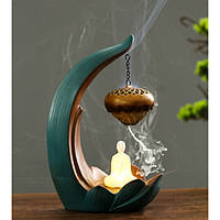 Жидкий дым, Подставка жидкий дым керамическая, LED Медитация,Подставка для ароматических конусов