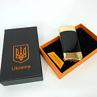 Дуговая электроимпульсная зажигалка с USB-зарядкой Украина LIGHTER HL-439. QI-498 Цвет: золотой