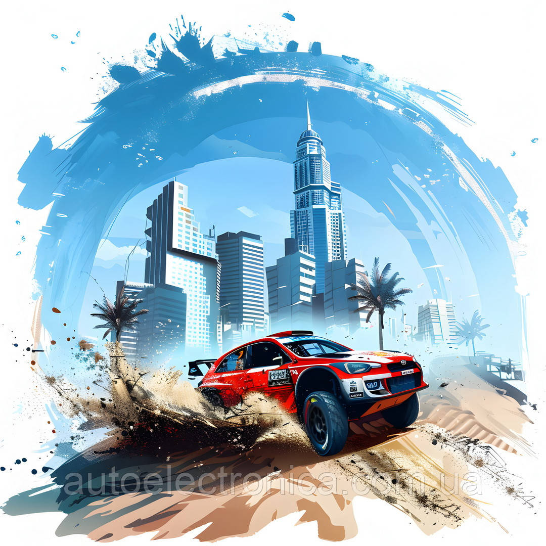Картина на холсте "Rallycross"