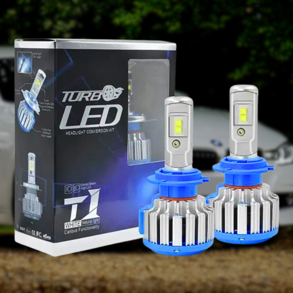 Автомобільні LED лампи для фар H11 TurboLed T1 Комплект світлодіодних автоламп 2 шт