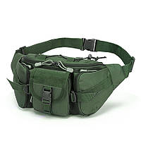 Сумка поясная тактическая / Мужская сумка на пояс / Армейская сумка. VR-579 Цвет: зеленый