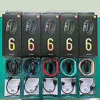Фитнес браслет FitPro Smart Band M6 (смарт часы, пульсоксиметр, пульс). KD-958 Цвет: черный