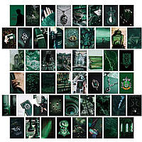 Набор мини-постеров для декора Стильный Зеленый 10,2х15,2 см 50 шт (NS0065_2)