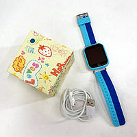 Детские умные часы с GPS Smart baby watch Q750 Blue, смарт часы-телефон c сенсорным экраном IV-985 и играми