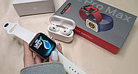 Беспроводные наушники Apple AirPods 2 + Смарт часы Apple watch 6/45mm Стильные и Умные Смарт часы i8 Pro Max