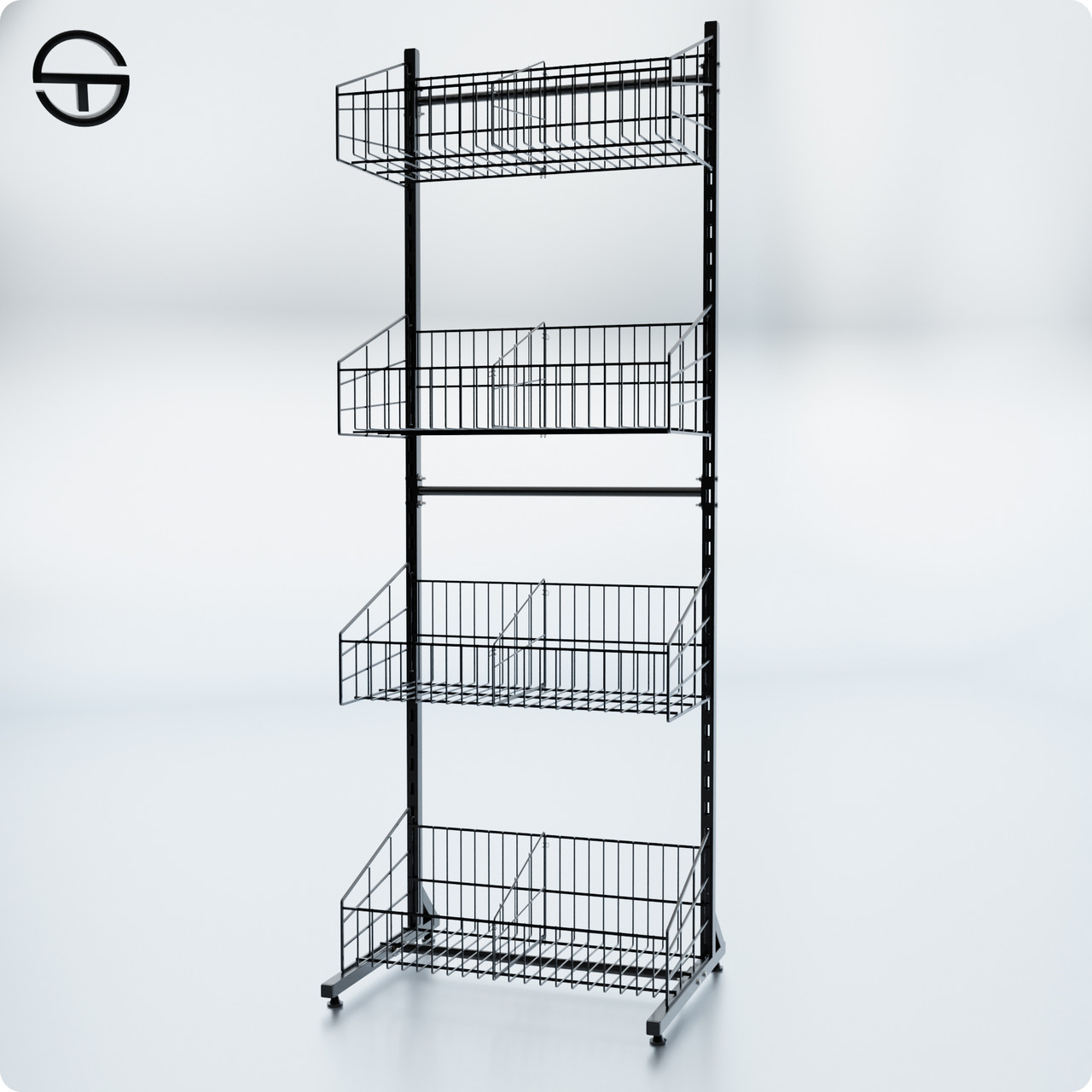 Стійка IVAY, Н1800 L640 W500 (4 кошика art 30702), фото 1